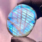 Labradorite Palm Stone Flashy
