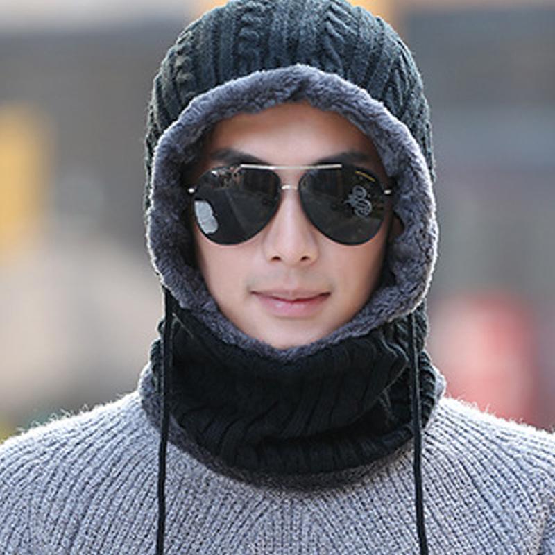 Face Scarf Snood Thermal Hooded Hat