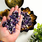 1 lb Chevron Amethyst Tumbled Small Gemstones - Polished Purple Stones