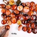 Carnelian Agate Tumbled Stone - Palm Stones