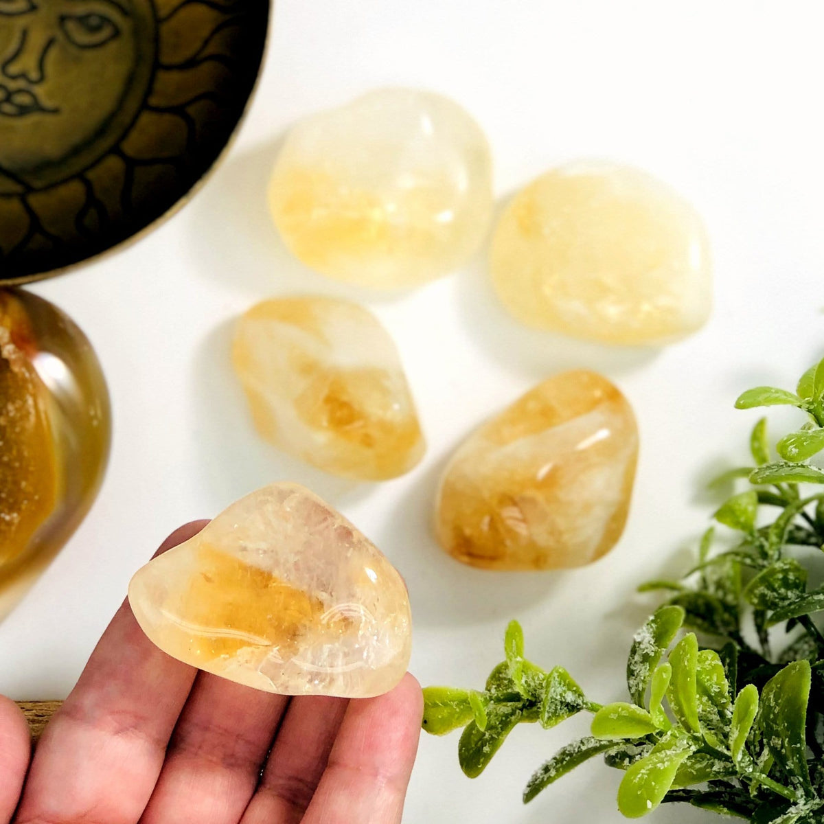 Citrine Crystal Tumbled Gemstones