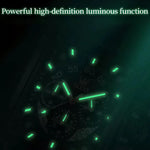 【Olevs】Luminous Luxury Square Business Automatic Mechanical Watch