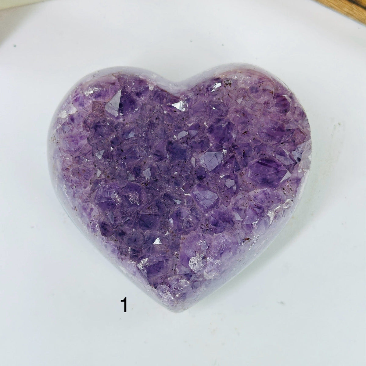 Amethyst Crystal Heart YOU CHOOSE Mother's Day Gift