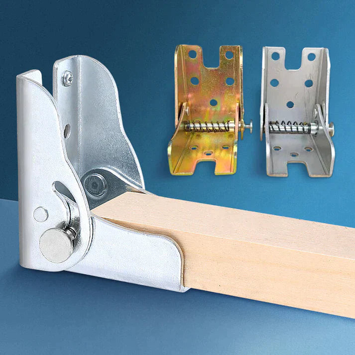 90 degree self-locking folding hinge