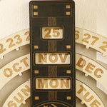 Wooden Rotating Circular Perpetual Calendar