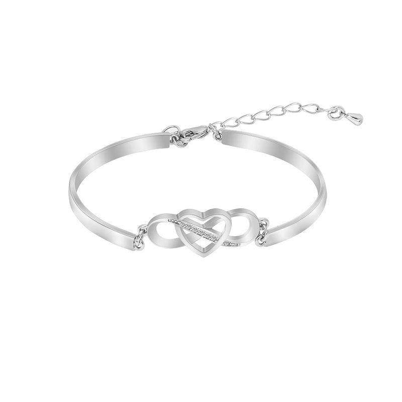 Always Remember I Love You Forever Love Heart Bracelet