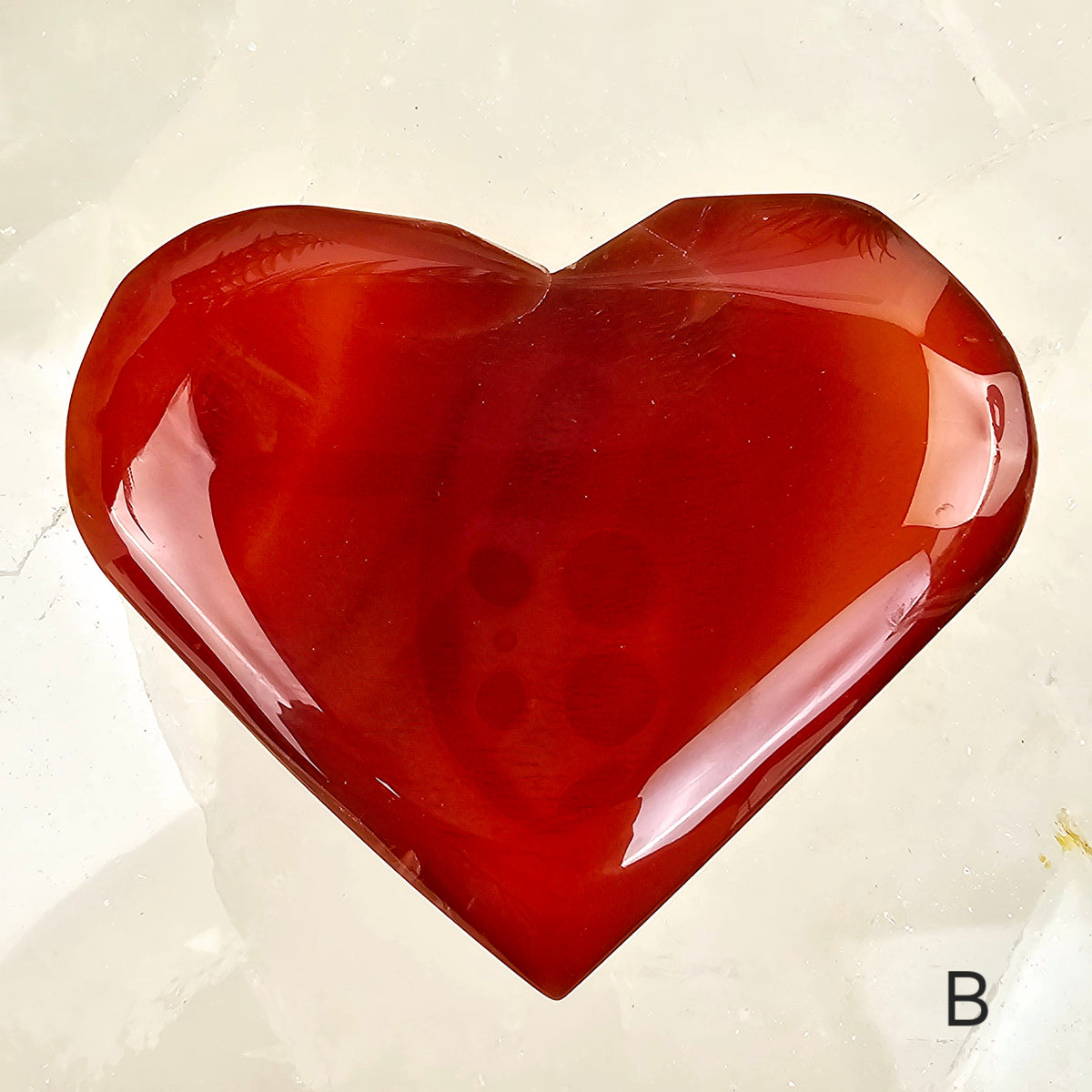 Carnelian Crystal Hearts - You Choose