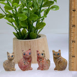 Soapstone Cat Crystal Carving from Peru - You Choose Color