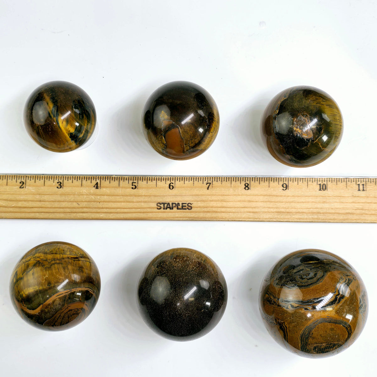 Tigers Eye Polished Crystal Sphere - You Choose