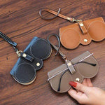 Soft Leather Sunglasses Bag