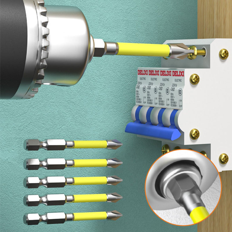 Cross and Slotted Screwdriver Bits for Electricians