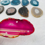 Agate Slices - Triple Drilled - Size #000 & #00 - Crafts and Jewelry Supplies - Choose Color and Qty