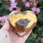 Agate Druzy Crystal Heart YOU CHOOSE