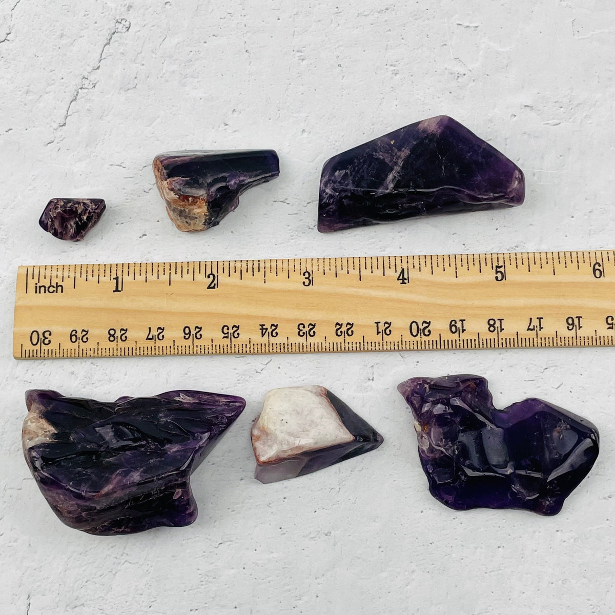 Amethyst Tumbled Freeform Bulk Polished Stones in 1 kilo bag