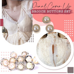 Pearl Cover Up Brooch Buttons Set(10pcs)