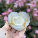 Agate Druzy Crystal Heart YOU CHOOSE