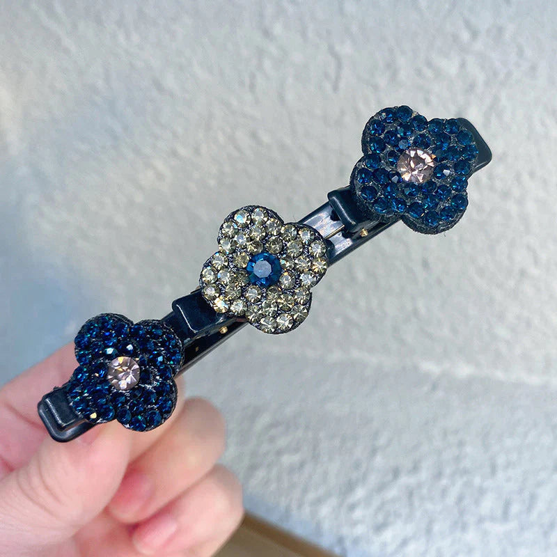 Three Flower Side Hair Clip