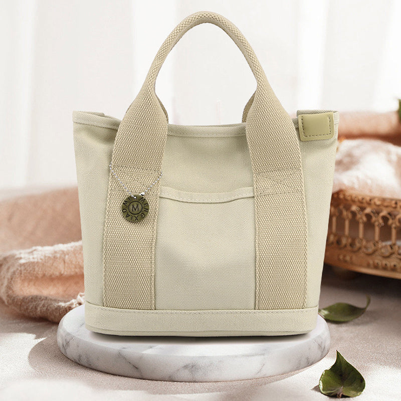 Large capacity multi-pocket handbag