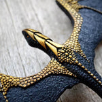 Black Winged Flying Dragon Necklace