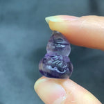 Rainbow Fluorite Christmas Carvings