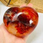 Carnelian Crystal Heart AS IS