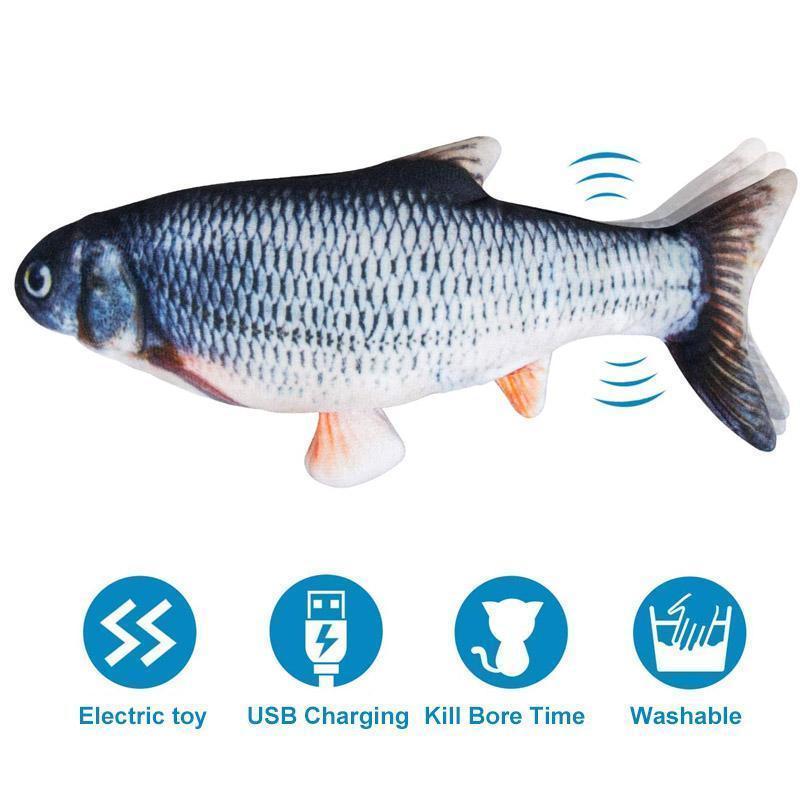 Plush Simulation USB Charging Pet Fish Toy