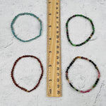 Gemstone Bracelets -3-4mm - Faceted Coin Bead