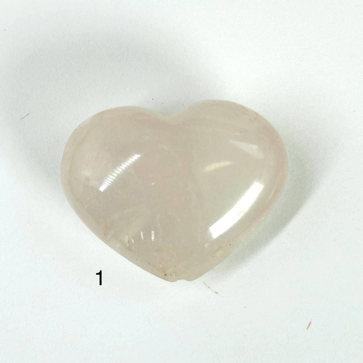 Rose Quartz Puffy Crystal Heart AS IS YOU CHOOSE