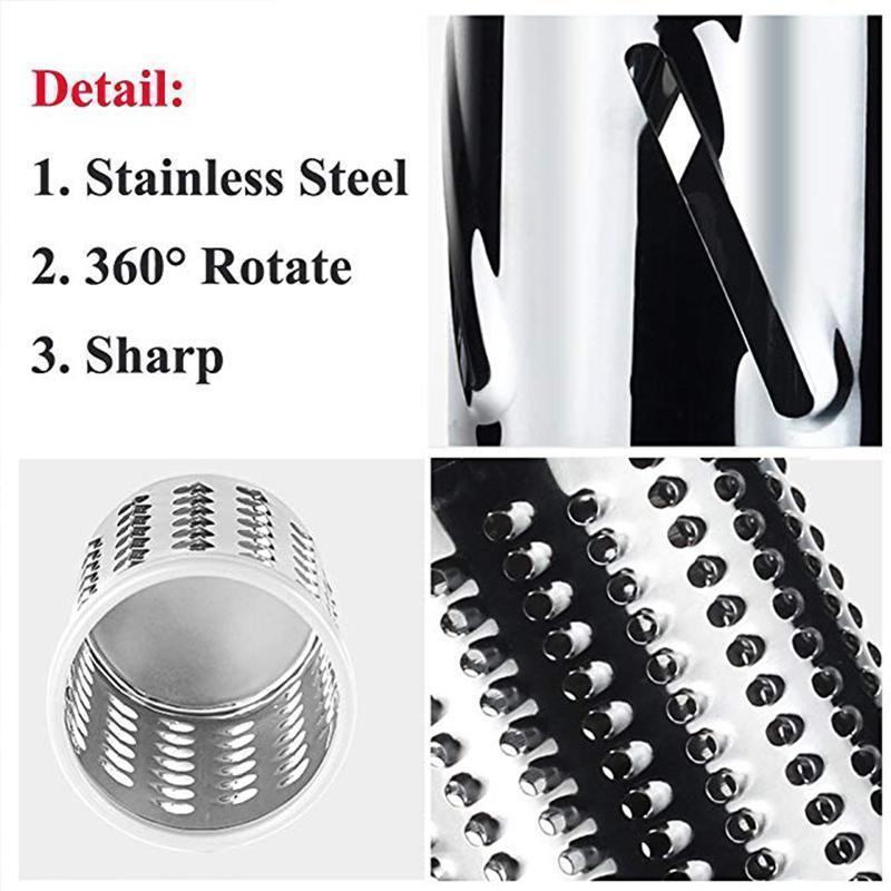 3 in 1 Rotary Cheese Grater Vegetable Slicer