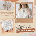 Pearl Cover Up Brooch Buttons Set(10pcs)