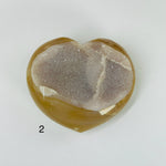 Agate Crystal Heart with Druzy YOU CHOOSE