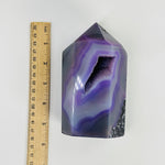 Agate Druzy Crystal Point OOAK