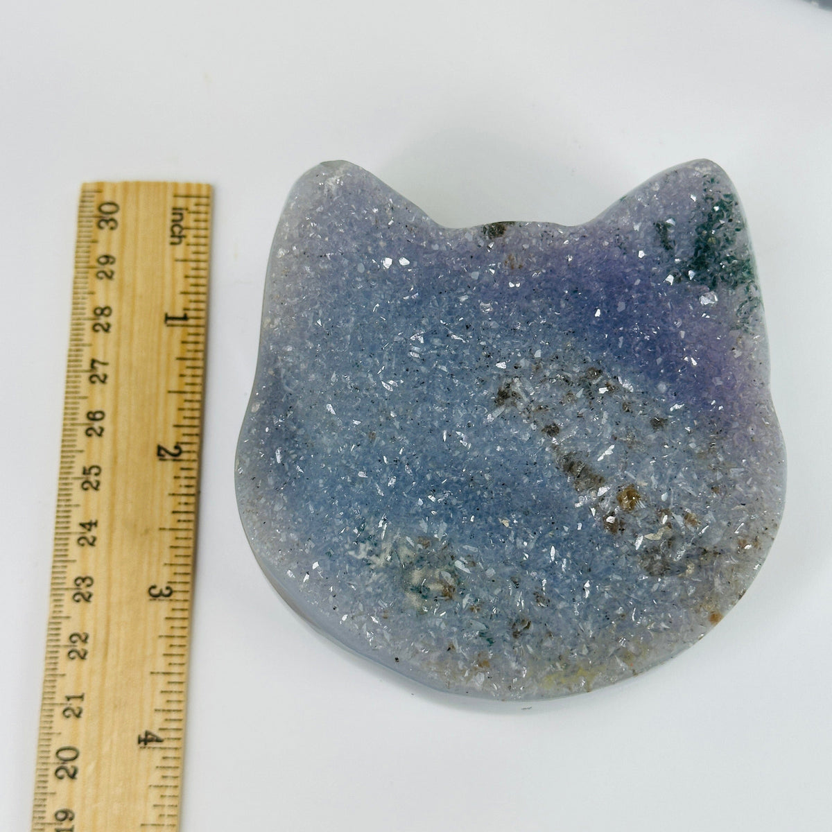 Agate Druzy Crystal Cat Head YOU CHOOSE