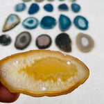 Agate Slices - Triple Drilled - Size #000 & #00 - Crafts and Jewelry Supplies - Choose Color and Qty