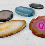 Agate Slices - Triple Drilled - Size #000 & #00 - Crafts and Jewelry Supplies - Choose Color and Qty