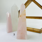 Large Rose Quartz Polished Crystal Obelisk YOU CHOOSE