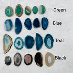 Agate Slices - Triple Drilled - Size #000 & #00 - Crafts and Jewelry Supplies - Choose Color and Qty