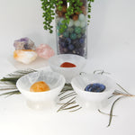 Selenite Pedestal Bowl - Reiki Stone Charging Station - 10CM (RK6-65)