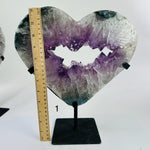 Amethyst Crystal Heart on Stand Mother's Day Gift Idea