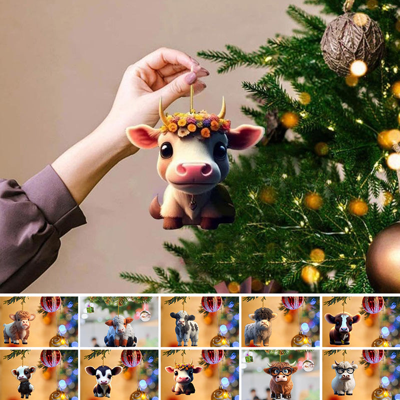 Cartoon Cow Decorative Ornament