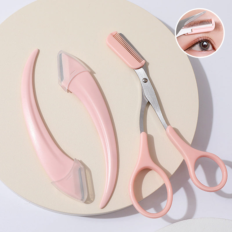 Eyebrow Trimmer Set🌙Eyebrow Scissors With Comb✂️