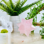 Rose Quartz Crystal Merkaba