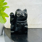 Lucky Crystal Cats - Carved Stone - You Select the Gemstone -