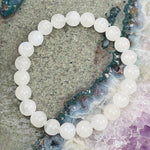 Moonstone Round Bead Bracelets