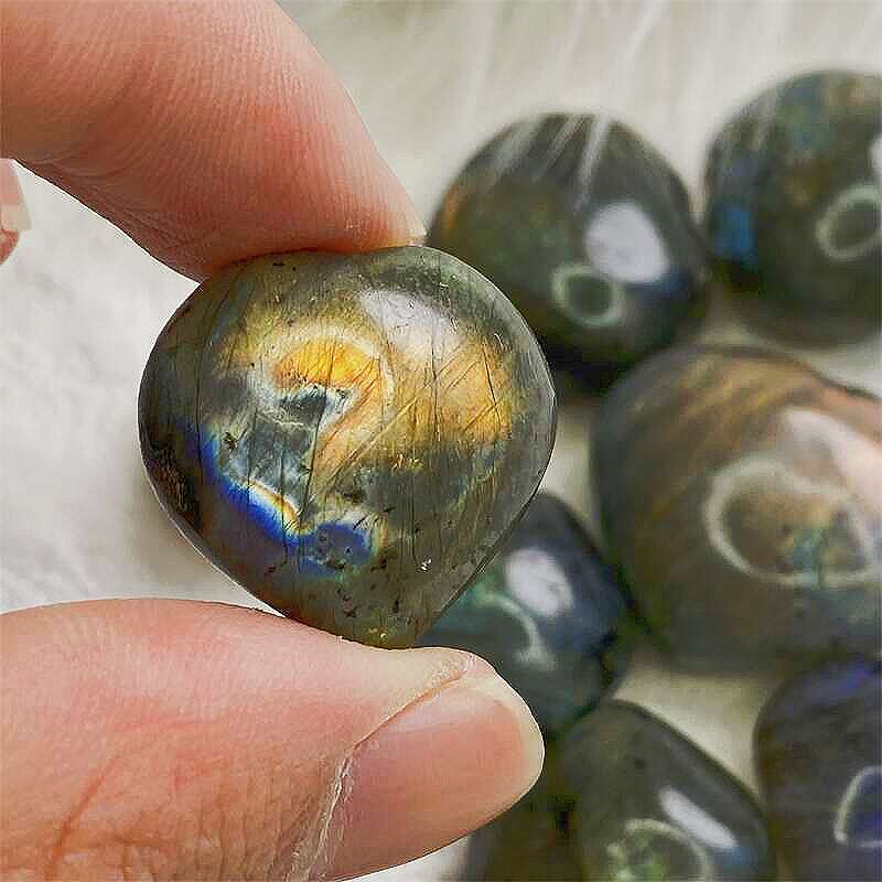 Labradorite Hearts