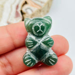 Gemstone Crystal Bear Cabochon - You Select Gemstone -