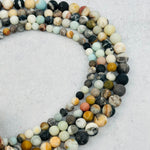 Matte Multi-Colored Amazonite Beads - You Select the Size -