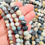 Matte Multi-Colored Amazonite Beads - You Select the Size -