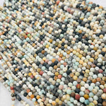 Matte Multi-Colored Amazonite Beads - You Select the Size -