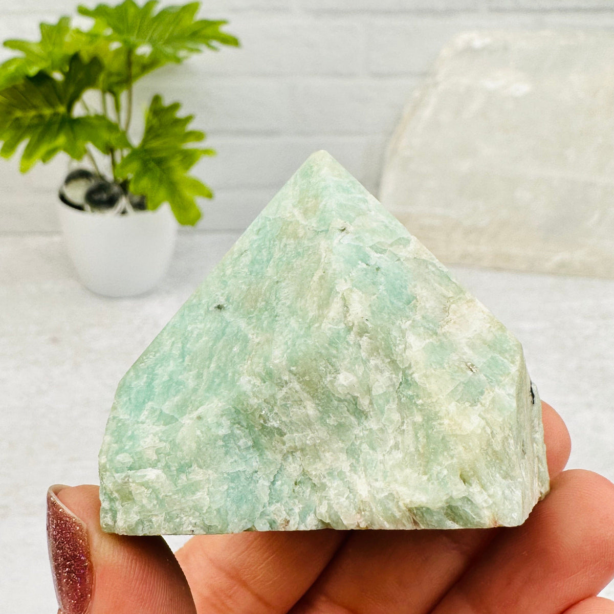 Amazonite Semi Polished Point - By Weight